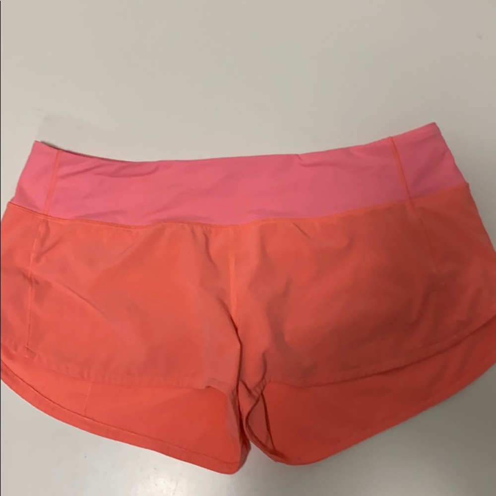 Lululemon shorts size 10 - hot pink